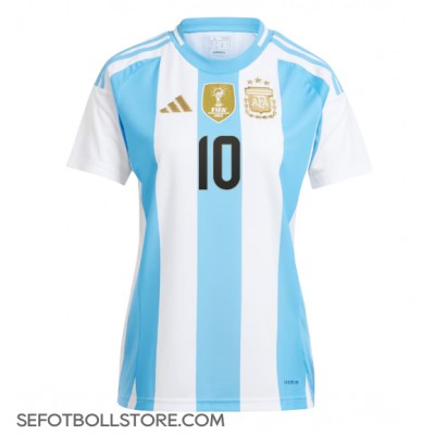 Argentina Lionel Messi #10 Replika Hemmatröja Dam Copa America 2024 Kortärmad Argentina Lionel Messi #10 Replika Hemmatröja Dam Copa America 2024 Kortärmad